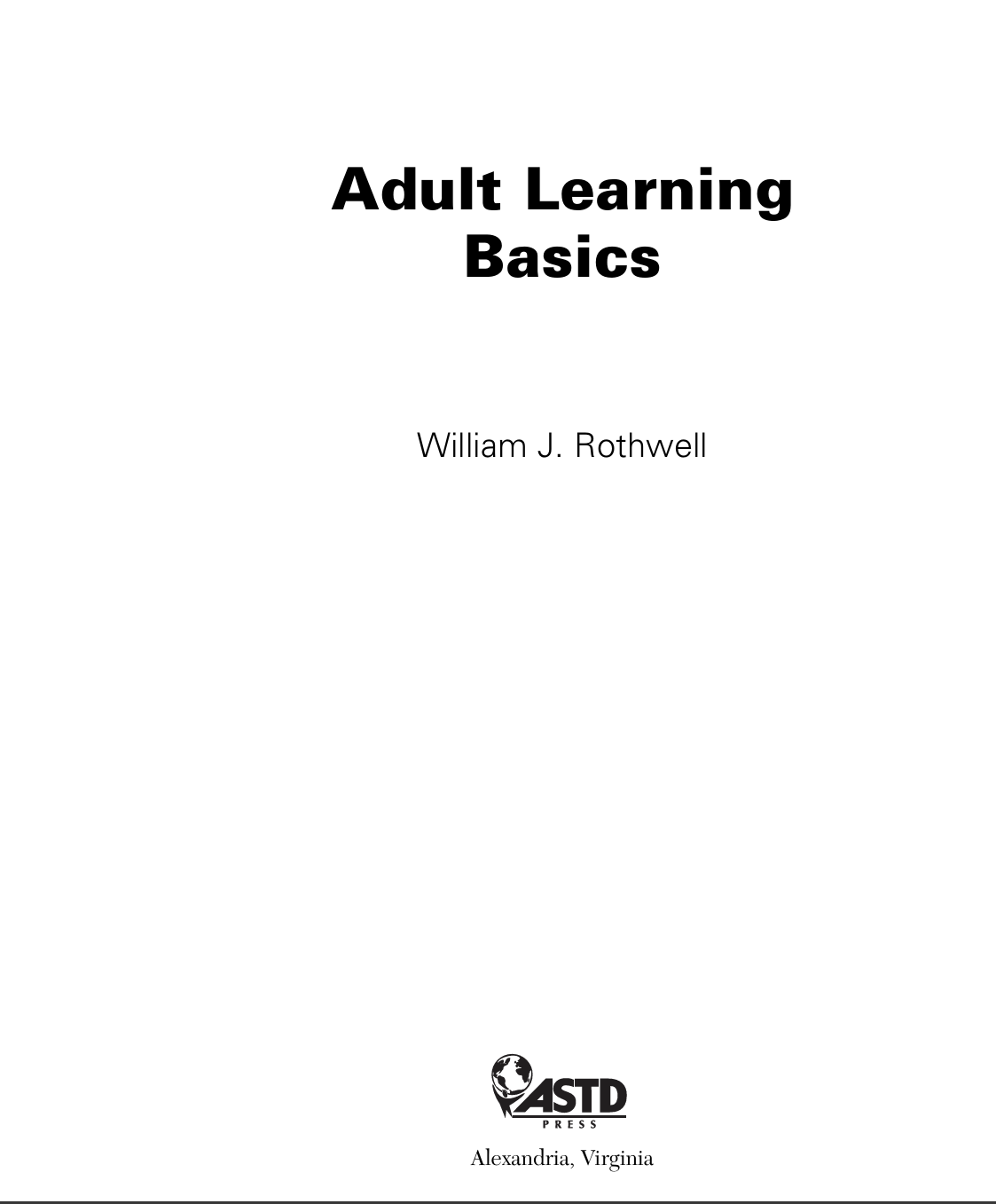 Adult Learning  Basics Cover