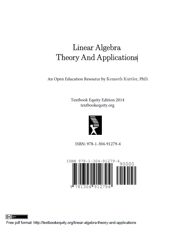 Linear Algebra Theory And Applications