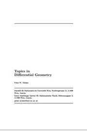 Topics in_Differential Geometry