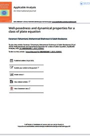 Well_posedness_and_dynamical_properties_for_a_class_of_plate_equation