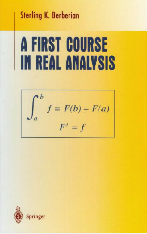 A First Course in Real Analysis