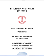 Literary Criticism Cover