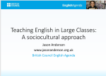 Teaching English in Large Classes