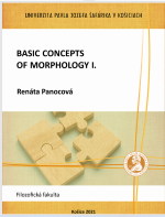 Basic Concepts of Morphology
