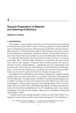 General Preparation of Material and Staining of Sections