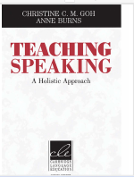 Teaching Speaking-A Holistic Approach Cover