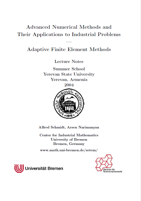 Advanced Numerical Methods and Their Applications to Industrial Problems