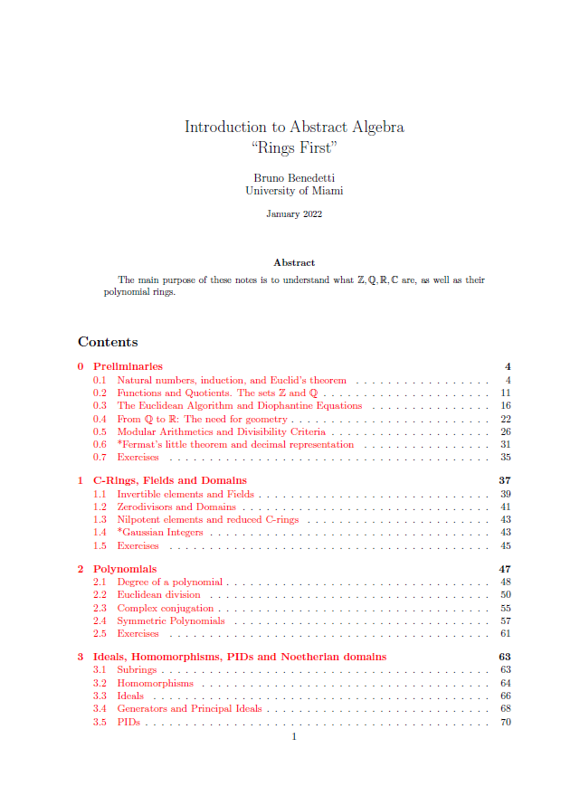 Introduction to Abstract Algebra