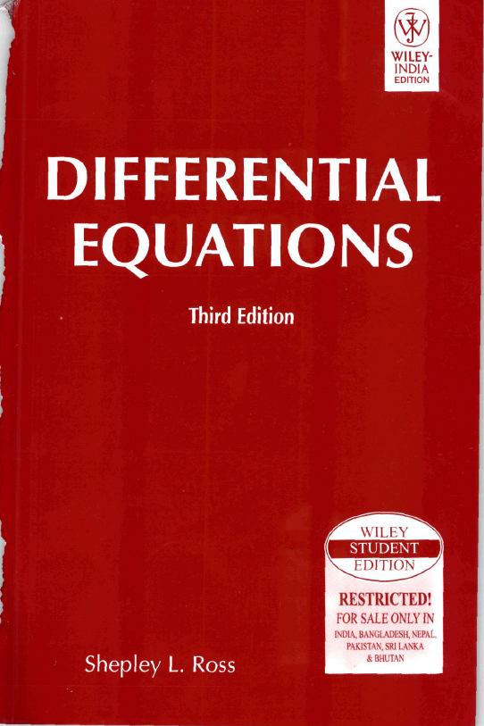 DIFFERENTIAL EQUATIONS