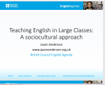 Teaching English in Large Classes