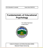 Fundamentals of Educational Psychology