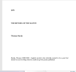 The Return of the Native Cover