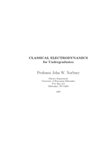 CLASSICAL ELECTRODYNAMICS
