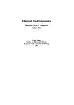 Classical Electrodynamics