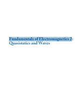 Fundamentals of Electromagnetics 2
