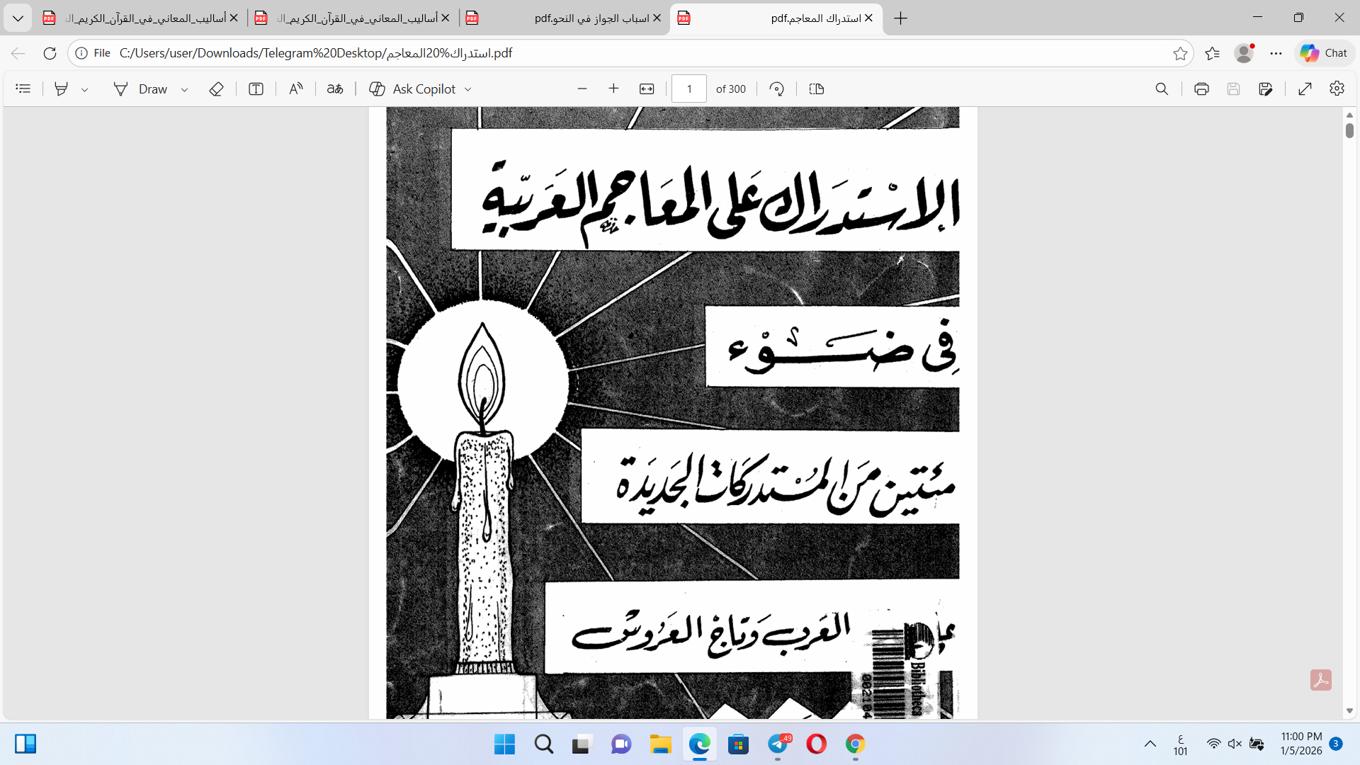 الاستدراك على المعاجم العربية Cover