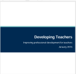 Developing Teachers Cover