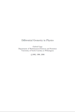 Differential Geometry in Physics