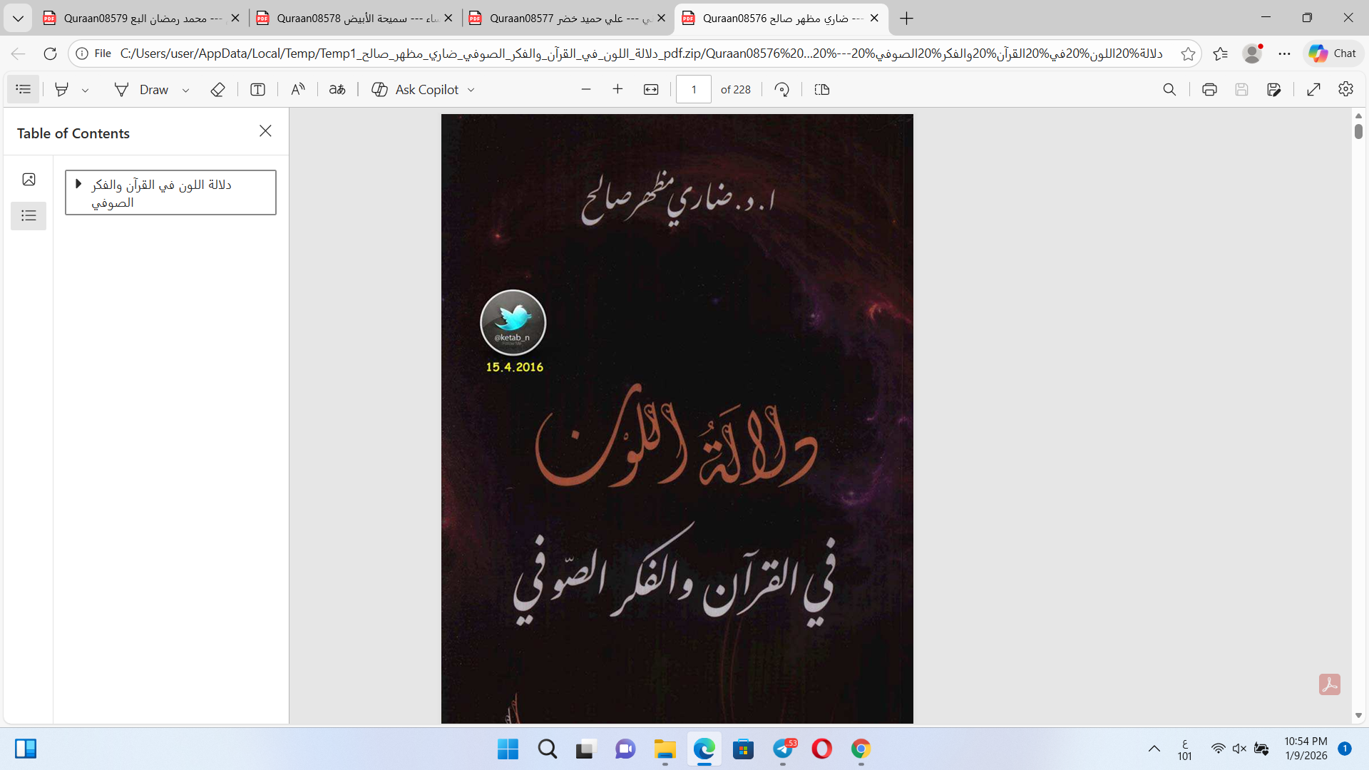 دلالة اللون في القرآن الكريم والفكر الصوفي