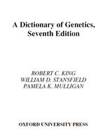 A Dictionary of Genetics