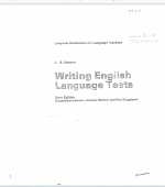 Writing English Language Tests Cover