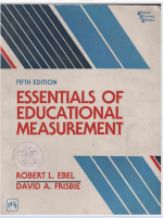 Essentials of Educational Measurement
