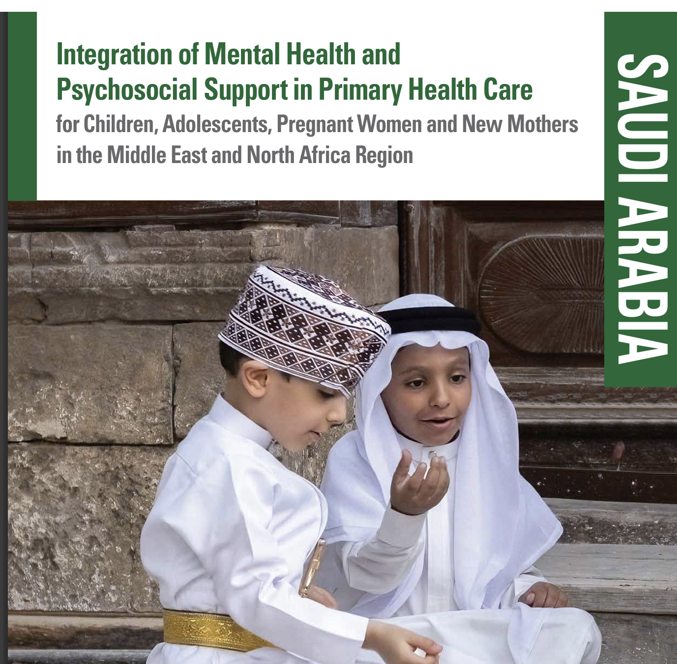 Integration of Mental Health and  Psychosocial Support in Primary Health Care for Children, Adolescents, Pregnant Women and New Mothers  in the Middle East and North Africa Region Cover